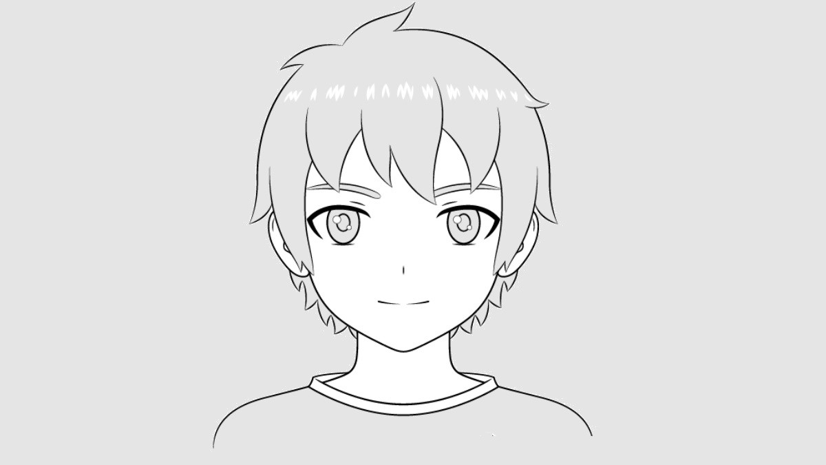 Tác phẩm hoàn chỉnh một nhân vật anime nam đơn giản và đẹp mắt