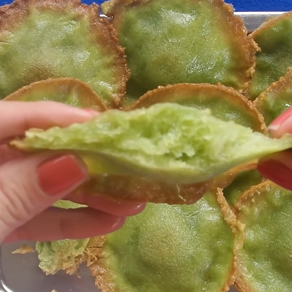 Bánh tai yến lá dứa đã hoàn thành