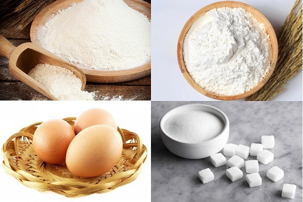 Nguyên liệu làm bánh tai yến truyền thống