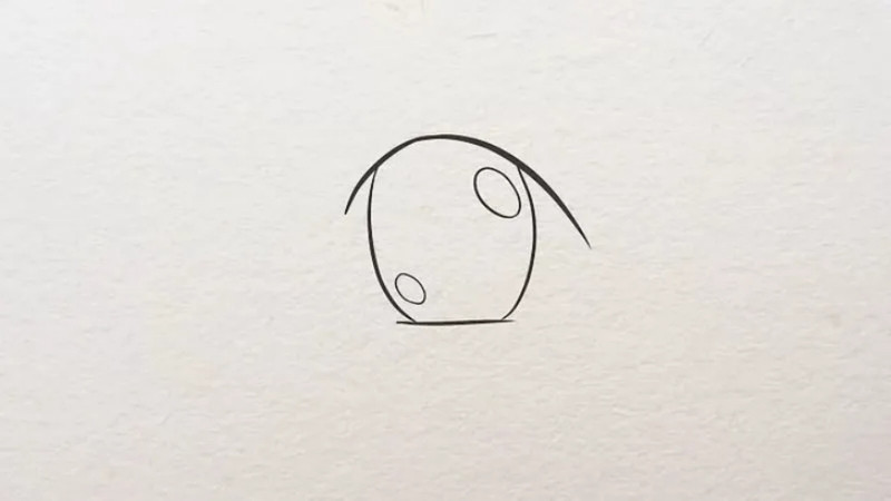 Tạo hiệu ứng long lanh cho đôi mắt bằng hai hình oval lệch