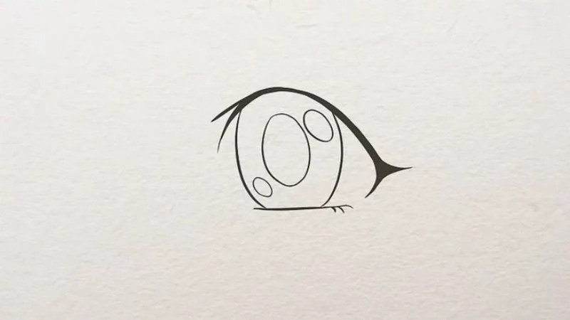 Tô đậm đuôi mắt và thêm lông mi cho cả hai mí