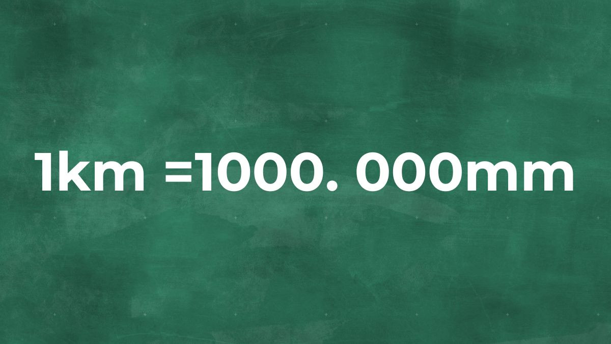 Quy đổi Kilômét sang Milimét